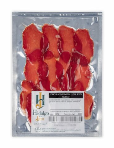 Lomo de bellota 100% Ibérico en sobres de 10uds x 100g a máquina