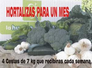 4 Boxes of vegetables 7 kg, receive them every week
