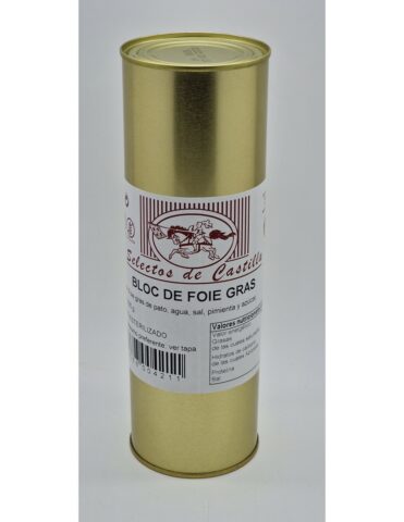 Bloc de foie gras de pato 825 g - Selectos de Castilla