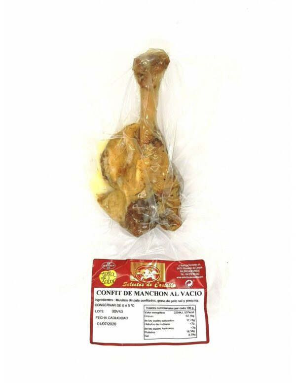 Confit de manchon de pato - Selectos de Castilla