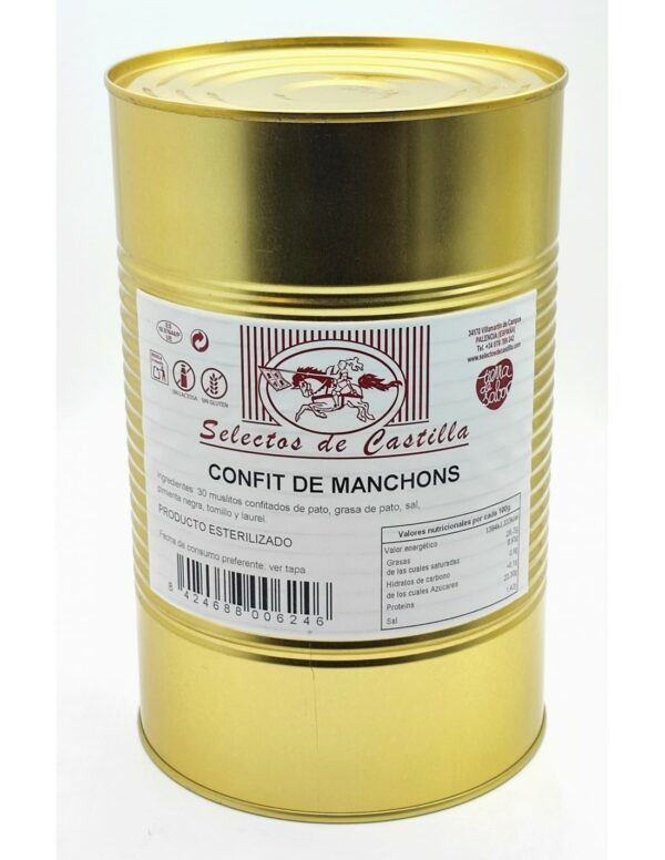 Confit de manchons de pato 30 uds