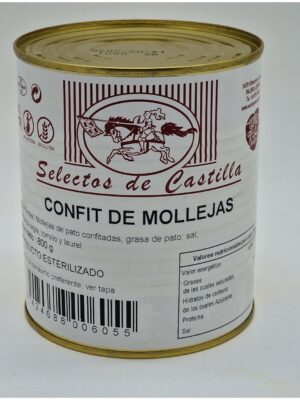Confit de mollejas de pato 800gr. - Selectos de Castilla