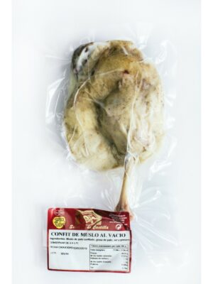 Confit de muslo de pato al vacio