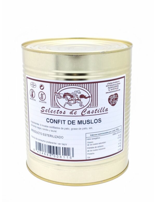 Confit de muslos de pato 8 uds