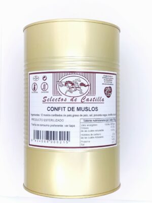 Confit de muslos de pato 12 uds - Selectos de Castilla
