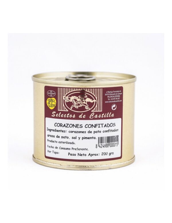 Confit de corazones de pato 7 uds