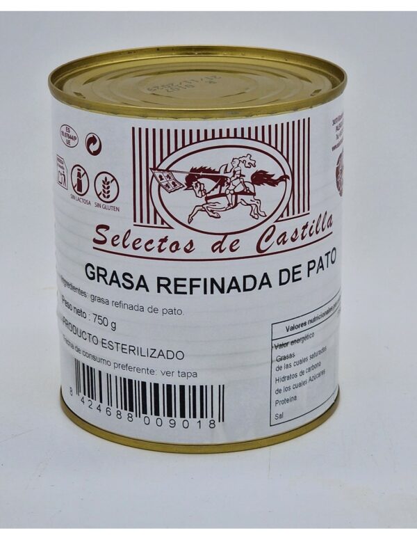 Grasa refinada de pato.