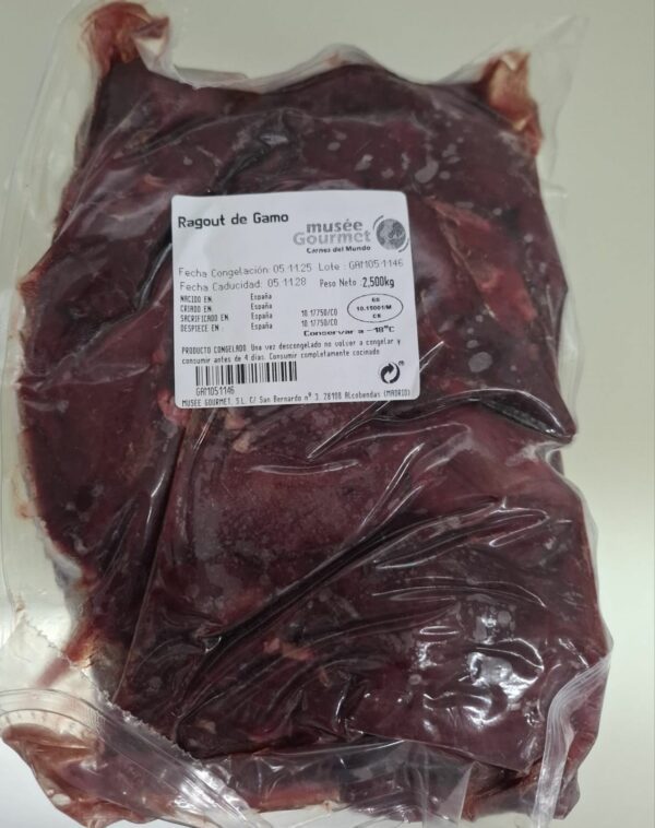 Ragout de gamo (Corte de 2,500 kg. apróx.) — imagen 2