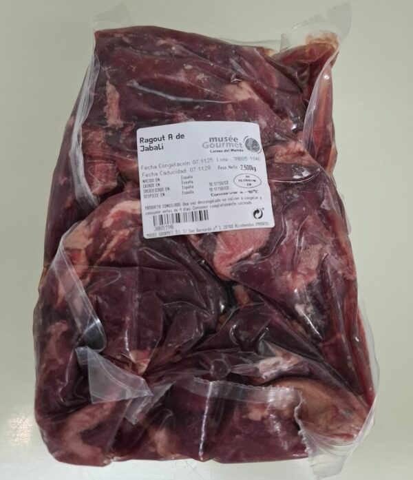 Ragout de jabalí (Corte de 2,500 kg. aprox.)