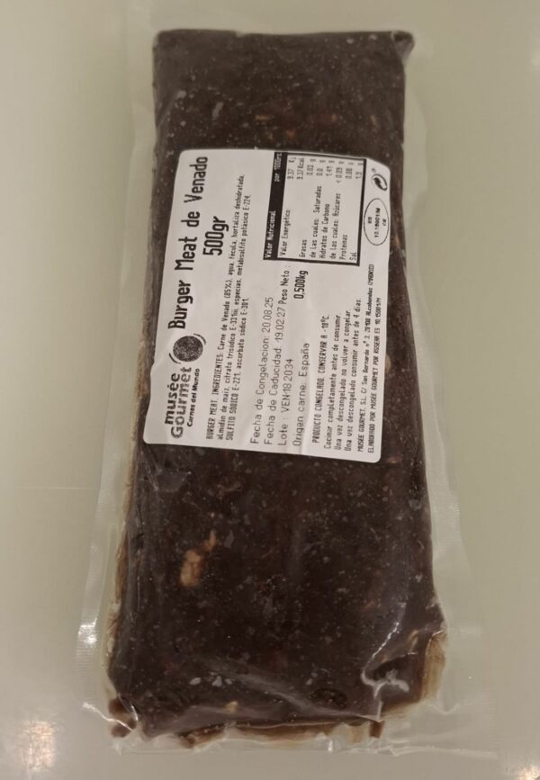Burger meat venado (500 gr. apróx.) — imagen 2