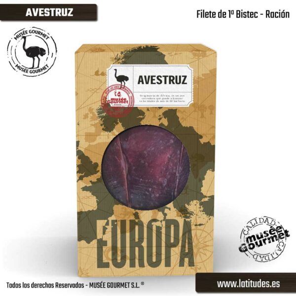 Filete 1ª extra avestruz ración (200 gr. apróx.)
