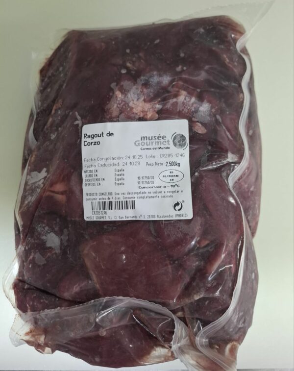 Ragout de corzo (Corte de 2,500 kg. apróx.) — imagen 2
