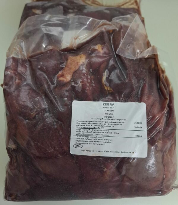 Ragout de cebra (Corte de 2,500 kg. apróx.) — imagen 3