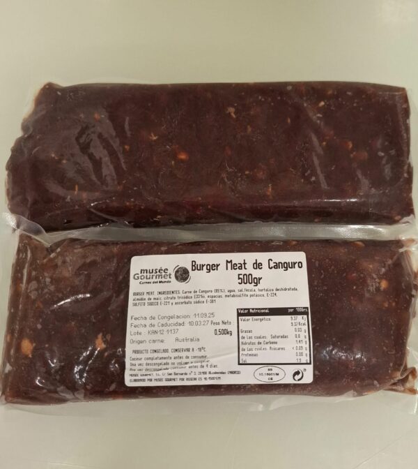 Burger meat canguro (500 gr. apróx.) — imagen 3