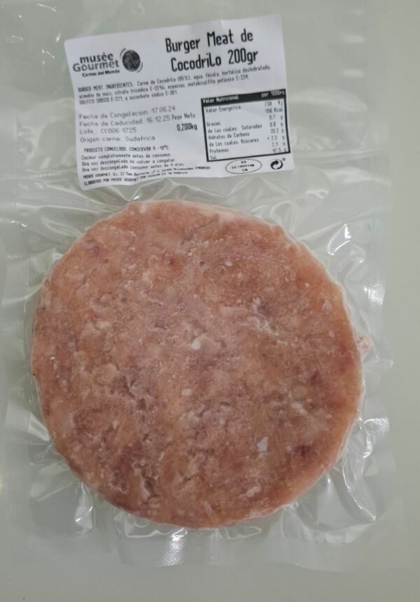 Burger meat cocodrilo 150 gr. — imagen 2