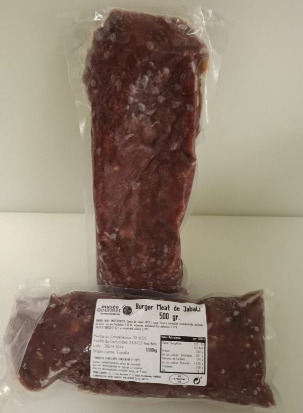 Burger meat jabalí (500 gr. apróx.) — imagen 4
