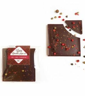 Carré BIO&FT de chocolate negro con cinco pimientas