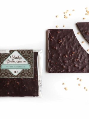 Cracker crujiente de chocolate negro BIO&FT