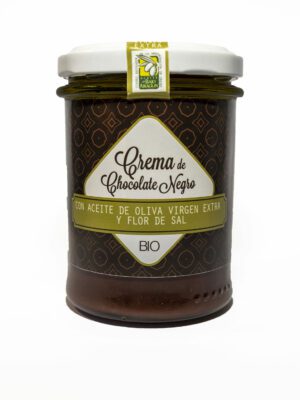 Crema BIO&FT de chocolate negro con 45% de a.o.v.e. y flor de sal, 200 g.