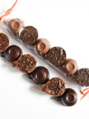 Bombones bean to bar de café bio&ft (Envase de 6 ud, 50g.)