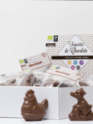 Figurita BIO&FT de chocolate con leche, 30 g.