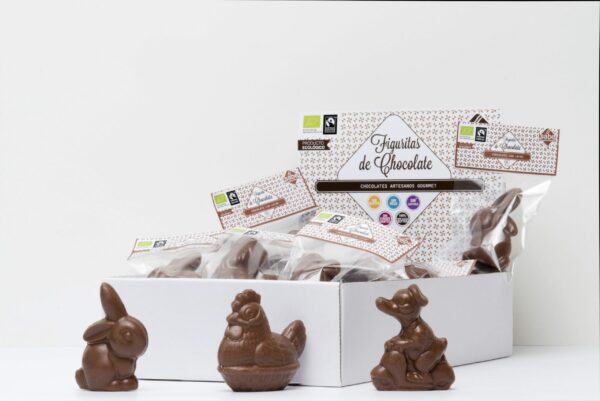 Figurita BIO&FT de chocolate con leche, 30 g.