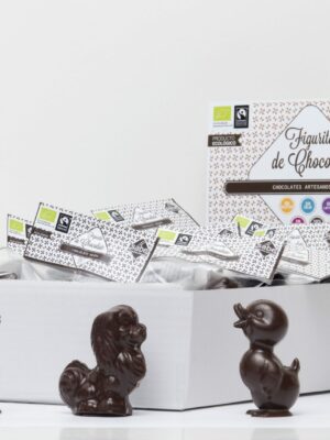 Figurita BIO&FT de chocolate negro, 30 g.