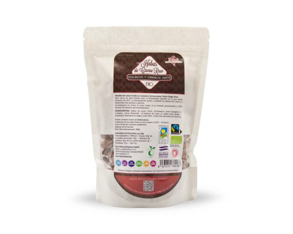 Habas de cacao raw BIO&FT, 300 g