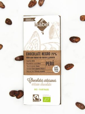Tableta BIO&FT chocolate bean to bar negro perú (75% cacao)