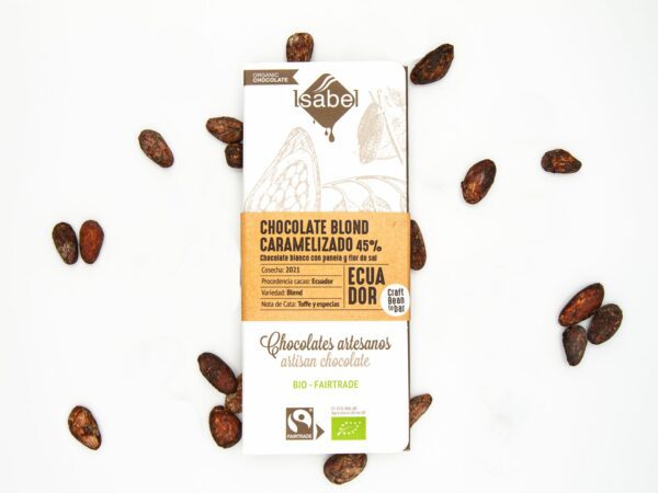 Tableta BIO&FT chocolate bean to bar blond (45% cacao)