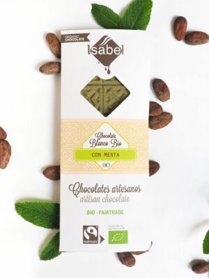 Tableta bio&ft chocolate blanco con menta