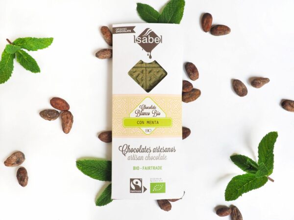 Tableta BIO&FT chocolate blanco con menta