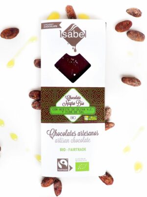 Tableta bio&ft chocolate negro con aceite de oliva v. e. y flor de sal