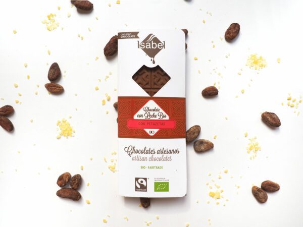 Tableta BIO&FT chocolate con leche y limón efervescente: petazetas