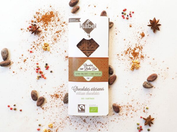 Tableta BIO&FT chocolate con leche, quinoa y 5 especias chinas