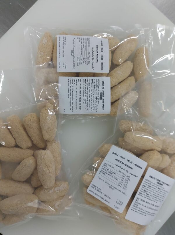 Croquetas de cocodrilo, mandarina y eneldo (1 kg. apróx.)