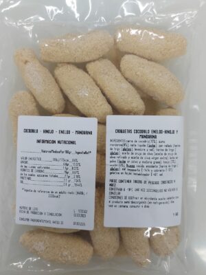Croquetas de cocodrilo, mandarina y eneldo (500 gr. apróx.)