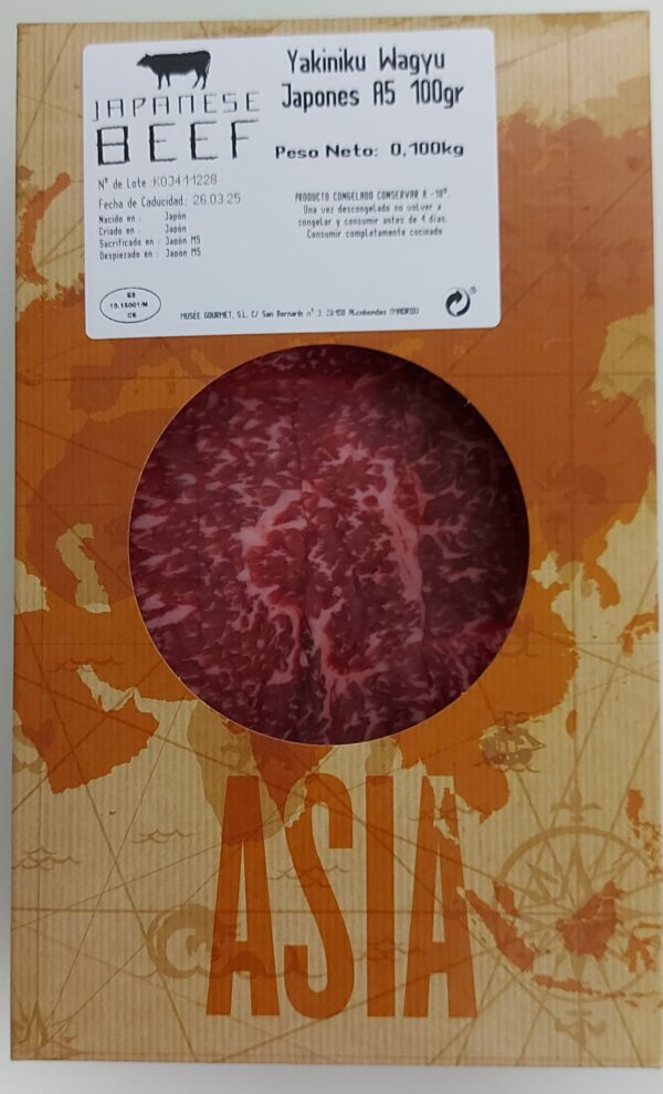 Corte yakiniku wagyu japonés a5 (100gr. aprox.)