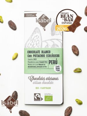 Tableta BIO&FT chocolate bean to bar 35% pistacho