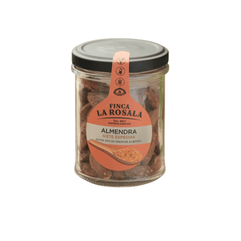 Almendra siete especias tarro – almendra especias 90gtarrosinfondo