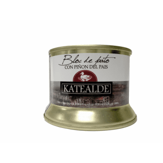Bloc de foie gras de pato con piñones 130 gr katealde – bloc de pato con pinon 98 foie