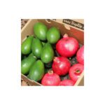 Granadas y aguacates piel lisa