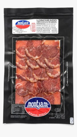 Lomo de bellota 100% ibérico loncheado Montjam 96 g
