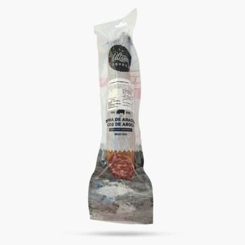 Salchichón 100% ibérico de bellota 600 gr ultima dehesa – salchichon cular diamante negro envasado