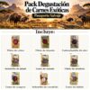 Pack Degustación de Carnes Exóticas – Pasaporte Salvaje – contenido real del pack